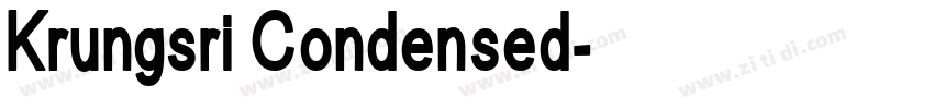 Krungsri Condensed字体转换